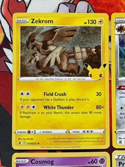 Pokemon Celebrations 4 Card Holo Lot Zekrom/ Solgaleo/ Cosmog/ Professor's Resea - Image 2