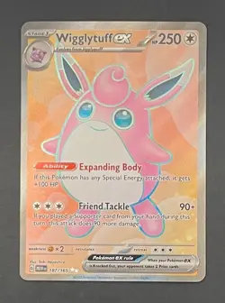 Pokemon Card Wigglytuff EX 187/165 Scarlet & Violet 151 - Near Mint - Image 1