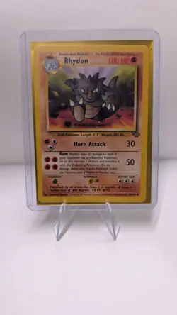Pokemon Rhydon Jungle 1st Edition Uncommon 45/64 100 HP Regular Card - Image 1