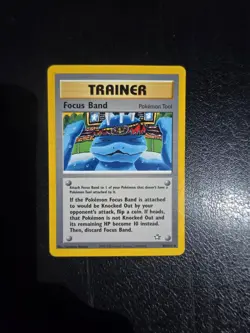 Focus Band 86/111 Neo Genesis Non Holo Rare WOTC Pokemon Trainer Card - LP - Image 1