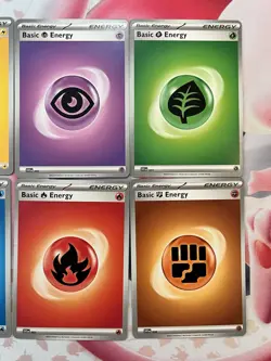 POKEMON - 151 Basic Energy COMPLETE SET Com NON-holo MINT CARDS -Lot of 8 - Image 4