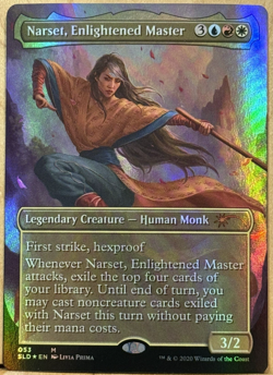 LIMITED EDITION Secret Lair MtG Narset, Enlightened Master NM BORDERLESS FOIL! - Image 1