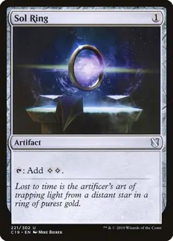 NM Sol Ring, MTG, Commander 2019, Magic the Gathering, 221 - Image 1