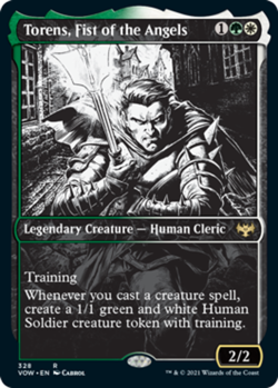 1x Torens, Fist of the Angels - Foil - Showcase - Innistrad: Crimson Vow - Near - Image 1