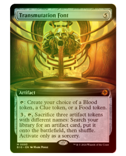 Transmutation Font - Foil - Extended Art Outlaws of Thunder Junction MTG - Image 1
