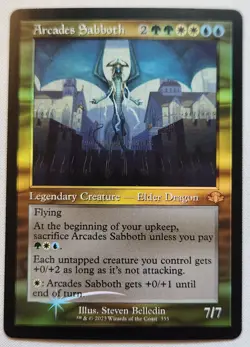 MTG Magic [x1] Arcades Sabboth [x1] RETRO FOIL Dominaria Remastered M/NM - Image 1