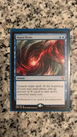 Magic: The Gathering Mana Drain Commander Legends Instant Blue Regular #80 - Image 1