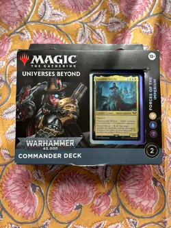 MTG x Warhammer 40K SEALED Commander Deck Forces of the Imperium NIB - Image 1