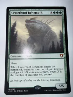 Craterhoof Behemoth Commander Masters Regular - Image 1