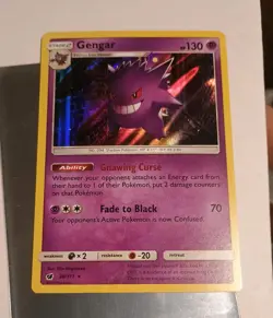 Pokemon Gengar Holo Rare SM - Crimson Invasion 38/111 NM Card - Image 1