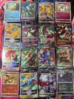 Pokemon 16 Card Lot nm V Max Mega Amazing Ex HOLO Rare Hits Only A75 - Image 1
