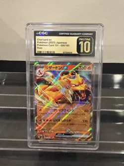 Charizard ex Pokemon Card 151 Japanese CGC Pristine 10 006/165 Holo Rare - Image 1