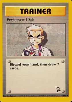 Pokemon TCG - Professor Oak - Base Set 2 Unlimited - Common Card - 116/130 - Image 5