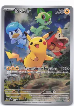 SV: Scarlet & Violet Promo Cards #027 Pikachu - Image 1