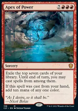Magic the Gathering MTG Apex of Power (158) Commander 2021 NM - Image 1