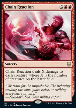 Magic the Gathering MTG Chain Reaction (161) Commander 2021 LP - Image 1