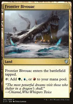 Magic the Gathering MTG Frontier Bivouac (251) Commander 2017 LP - Image 1