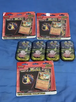 Pokemon 3 Ascended Heroes Tech Sticker Collection Plus 4 mini tins - Image 1