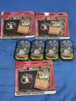 Pokemon 3 Ascended Heroes Tech Sticker Collection Plus 4 mini tins - Image 3
