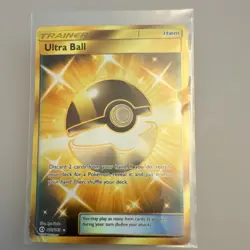 Pokemon Ultra Ball 161/149 SM Base Set Secret Rare Holo English TCG - Image 1