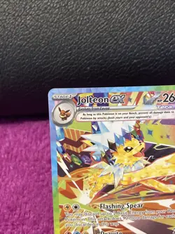 Pokemon Jolteon ex 260HP Special Illustration Rare Tera 153/131 Prismatic Holo - Image 2