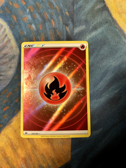 Pokemon TCG - Fire Energy 153/159 Textured Crown Zenith NM - Image 1