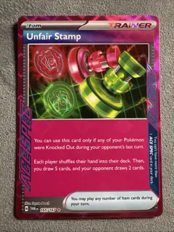 Pokemon Unfair Stamp Ace Spec 165/167 twilight masquerade - Image 1