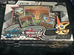 Pokemon TCG Black Bolt & White Flare Unova Victini Illustration Collection Box - Image 1