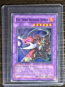 Yugioh! - Evil Hero Infernal Sniper [DP06-EN012] - SUPER RARE - 1st Edition - NM - Image 3