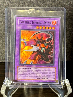 Yugioh! - Evil Hero Infernal Sniper [DP06-EN012] - SUPER RARE - 1st Edition - NM - Image 4