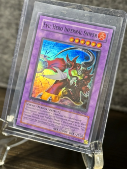 Yugioh! - Evil Hero Infernal Sniper [DP06-EN012] - SUPER RARE - 1st Edition - NM - Image 5
