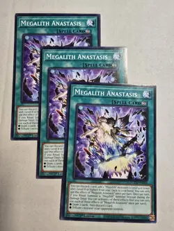 3x Megalith Anastasis 1st Edition Common DOOD-EN066 Yu-Gi-Oh! - Image 1