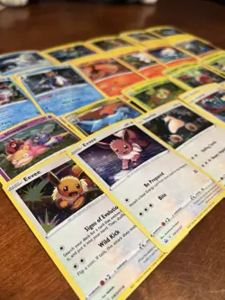Pokemon Promo Card Lot Cosmos Holo SV SWSH Starters Eevees Lot Of 185+ Cards - Image 1