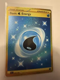 Basic Water Energy - Hyper Rare SV02: Paldea Evolved 279/193 LP-NM Pokemon Card - Image 1