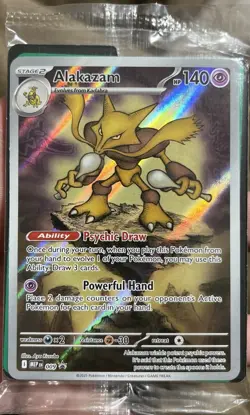 Pokemon TCG Alakazam 009 Holo Rare Black Star Sealed Promo Card NM - Image 1