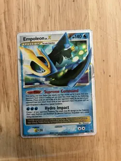 Pokemon TCG Empoleon LV.X Black Star Promotional Holo Card DP11 - Image 1