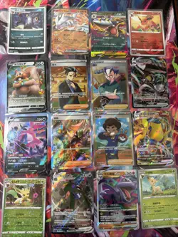 Pokemon 16 Card Lot nm V Max Mega Amazing Ex HOLO Rare Hits Only A76 - Image 1