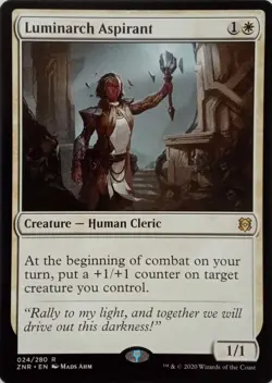 024/280 LUMINARCH ASPIRANT RARE ZENDIKAR RISING MTG CARD - Image 1