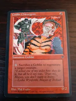 Goblin Chirurgeon NM NEVER PLAYED MTG Fallen Empires Magic The Gathering - Image 1