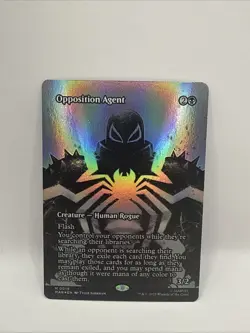 MTG Opposition Agent 0019 (Borderless) M Marvel Universe Eternal-Legal NM M - Image 1
