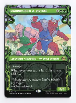 Groundchuck & Dirtbag (Showcase) 0238 (R) MTG Teenage Mutant Ninja Turtles (TMT) - Image 1