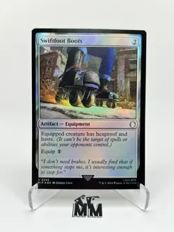 MTG Swiftfoot Boots ( FOIL ) Universes Beyond - Fallout NM-M #242 Uncommon PIP - Image 1