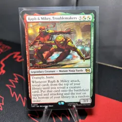 Raph and Mikey Troublemakers- Teenage Mutant Ninja Turtles - MtG- NM - Image 1