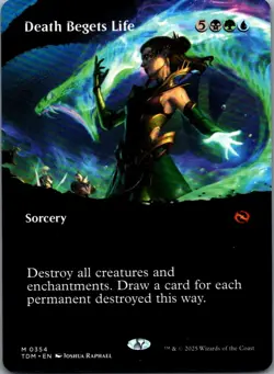 Death Begets Life (Borderless) M Tarkir: Dragonstorm 354 NM - Image 1