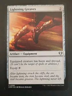 Lightning Greaves Commander Masters MTG Regular Near Mint - Image 1