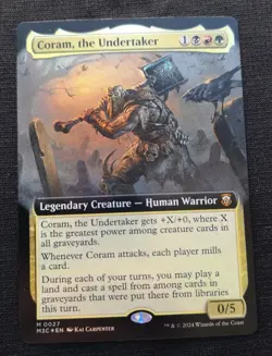 Coram, The Undertaker - Extended Art - Foil - M3C - NM Unplayed - EN - 0027 - Image 1