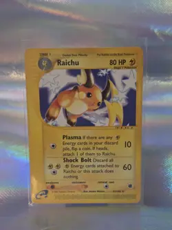 Pokemon TCG Raichu Expedition Base Set 61/165 Card, Regular Rare - Image 1