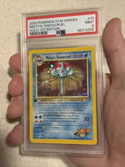 2000 POKEMON GYM HEROES HOLO-1ST EDITION #10 MISTY'S TENTACRUEL PSA 9 - Image 1
