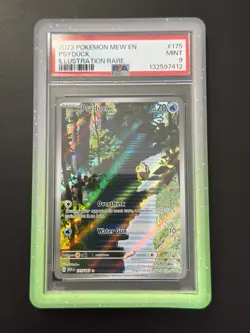 2023 Pokemon Mew ENGLISH 151 Psyduck IR 175/165 Illustration Rare ~ PSA 9 MINT - Image 1