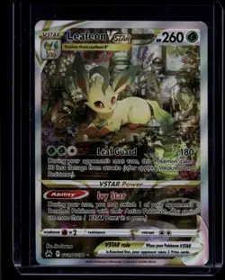 Pokemon TCG Leafeon Vstar GG35/GG70 Crown Zenith Galarian Gallery NM - Image 1